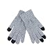 Crytech Women Men Knitted Winter Warm Phone Screen Touch Full Finger Mittens Thermal Thick Knitting Hand Warmer Screentouch Gloves for Texting Typing in Cold Weather (Gray)thumb 2
