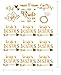 Bachelorettesy Wedding Temporary Tattoos 6 Sheets Bride Bachelorette Stickers 100+ Metallic Gold Tattoos for Bridal Party, Bachelorette Trip, Bridal Shower Party Decorations, Party Favors (Gold)