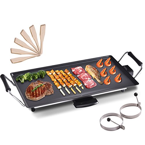 COSTWAY 48 x 27 cm Electric Teppanyaki Table Grill, BBQ Barbecue