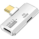 Seminer USB C OTG Adapter, Type C 100W PD Charging USB C to Dual USB C Splitter for iPhone 15 Pro Max, Google TV Chromecast 2