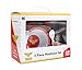 Bumkins DC Comics Wonder Woman Kids Dish Set, Plate, Bowl, Cup, Fork and Spoon, Melamine Toddler Dishes, BPA Free, Stackable, Dishwasher Safe - 5-Piece Set