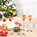 Wine Glass Charms Cute Wine Glass Tags Christmas Themed Wine Glass Markers for Christmas Party Favors Supplies (Style A, 24 Pieces)