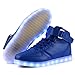AFFINEST Unisex Adult High Top USB Charging LED Light Shoes Fashion Sneaker For Men Women