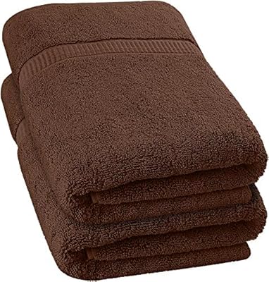 Amazon Com Utopia Towels Luxurious Jumbo Bath Sheet 35 X 70 Inches Dark Brown 600 Gsm 100 Ring Spun Cotton Highly Absorbent And Quick Dry Extra Large Bath Towel Super