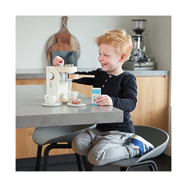 New Classic Toys 10705 Kaffeemaschine, 3 Jahre to 9 Jahre, Weiß, Weis – Bild 5