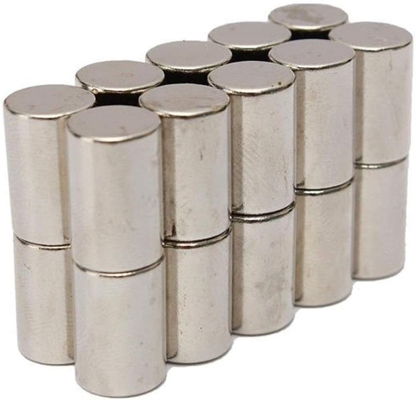 Ctghgyiki 20pcs N50 10mmx15mm Earth Neodymium Magnets Super Strong Round Rare Neodymium Magnet