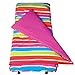 Wildkin Original Nap Mat with Pillow for Toddler Boys and Girls, Measures 50 x 20 x 1.5 Inches, Ideal for Daycare and Preschool, Mom's Choice Award Winner, BPA-Free (Bright Stripes)