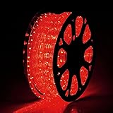 Christmas Lighting LED Rope Light 150ft Red w/ Connector