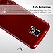 Galaxy S5 Case, [Ultra Slim] GOOSPERY Color Pearl Jelly Case [Pearl Glitter] Shock Absorption Premium TPU Case Cover [Anti-Yellowing / Discoloring Finish] for Samsung Galaxy S5 - Red
