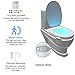 Ailun Toilet Night Light Motion Activated LED Light Aromatherapy 16 Colors Changing Toilet Bowl Illuminate Nightlight for Bathroom Battery Not Included [1 Pack]