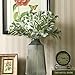 Sunm Boutique 3 Pcs Artificial Lamb's Ear Leaf Artificial Greenery Flocked Lambs Ear Leaves in Silver Green for Christmas Festival Wedding Garden Centerpieces Bouquet Floral Arrangement