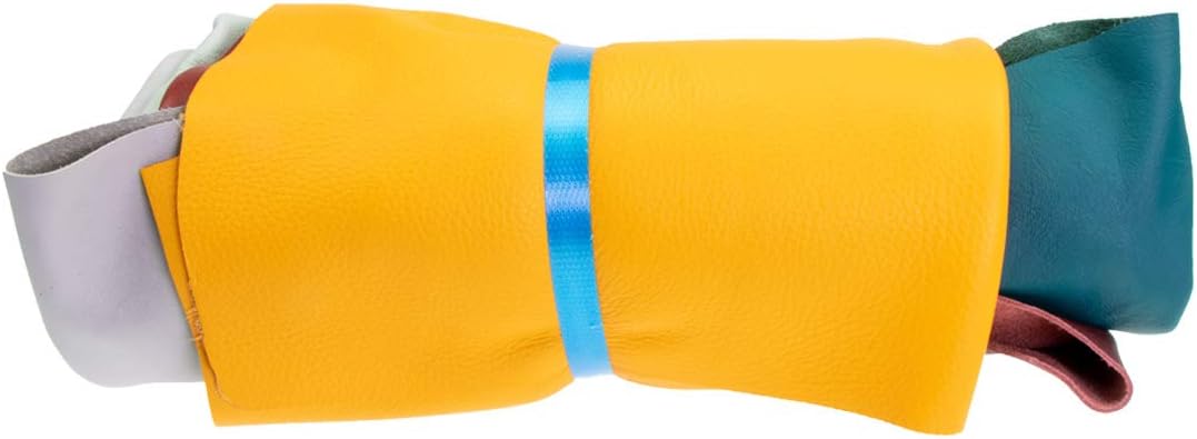 Langlauf Schuhbedarf ® Lederreste Lederstücke extragroß 1kg bunt - farbig Sortiert alle Stücke größer DIN A3 - jetzt mit Gratis Anleitung Babypuschen