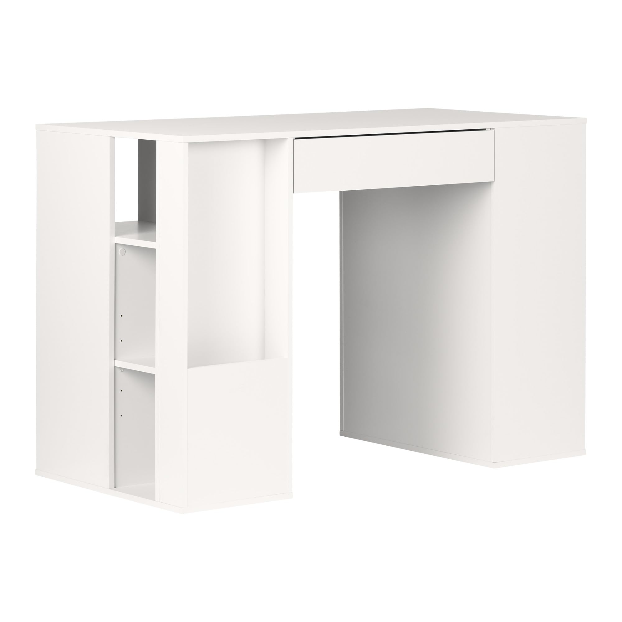 Photo 1 of ***(PARTS ONLY - SELLING AS IS -INCOMPLETE PARTS)*** 
South Shore Crea Counter-Height Craft Table with Scratchproof Surface and Interchangeable Modules - baskets included, Pure White