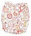 Newborn Cloth Diaper 6-Pack Covers With Inserts (Girl)