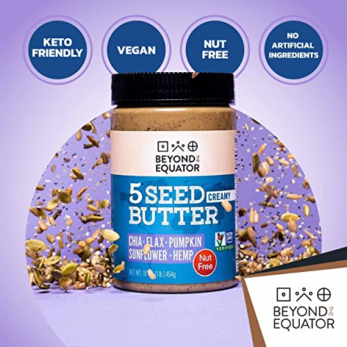 Beyond the Equator 5 Seed Butter [Creamy]. 5 Seeds Sunflower, Chia