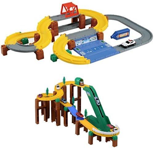 Amazon トミカ トミカシステム チャージトミカ パトロールカーセット 3way オートやまみちどうろセット ミニカー ダイキャストカー おもちゃ