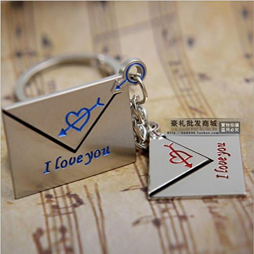Diamond Perfume Bling Beauty Lovers Keychains Envelope I Love You Key Chains Key Rings Christmas Alloy Charms Gifts