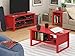 Altra TV Stand and Component Media Bench, 44-Inch, Ruby Red Finish