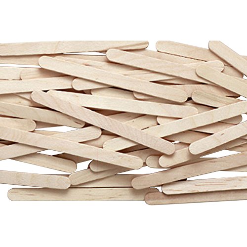 Chenille Kraft 377401 Natural Wood Craft Sticks, 4 1/2 x 3/8, Wood, Natural, 1000/Box (CKC377401)