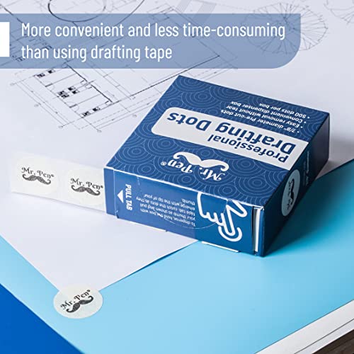 Mr. Pen Professional Drafting Dots, 500 Pieces Drafting Dots, Art Tape