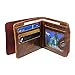 Doinshop New Fashion Mens Genuine Leather Bifold Wallet Credit Id Card Holder Slim Purse (A)