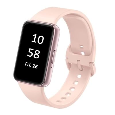 SAMSUNG Galaxy FIT 3 [2024] 1.6" AMOLED Display | 14 Days Battery Life | 100+ Watchfaces | 100+ Exercise Modes | International Model - (Pink)