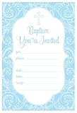 Baptism Boy Religious Celebration Invitations - Fill In Style (20 Count) With Envelopes