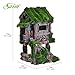 Saim Resin Ancient House with Moss Aquarium Decorations Fish Tank Landscape Ornament