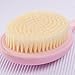 Olpchee Long Handle Bath Shower Body Brush Back Scrubber with Super Soft Nylon Bristles (Blue)