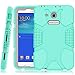 Hocase Galaxy Tab E Lite 7.0 (2016) Case, Rugged Heavy Duty Kids Proof Protective Case for Galaxy Tab E Lite 7.0 SM-T113NDWAXAR/SM-T113NYKAXAR - Mint Green/Grey