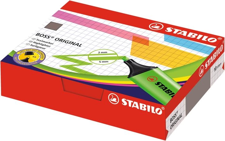 STABILO - Textmarker - BOSS ORIGINAL - 10er Pack - blau 8