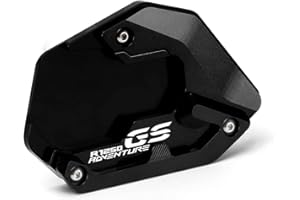 Modeer For BMW R1250GS Adventure 2018-2023 (Low Suspension) Motorcycle CNC Support Extension Plate Kickstand Side Stand Pad r 1250 gs adv r1250gsa Accessories (black)