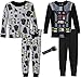 Star Wars Little Boys' Vader Costume 4-Piece Pajama Set with FlashLight, 8