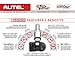 Autel Universal tpms Sensor MX-Sensor 315MHz&433MHz 2in1 TPMS Programmable Sensors for Tire Pressure Monitoring System (Metal Stem Qty of 4)
