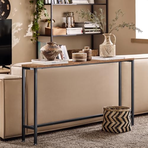 SoBuy Console Table Side Table for Living Room End Table Bar Sofa High Small Tables Narrow Furniture كونسولطاوله صغيره for Kitchen,Hallway,Bedroom,Entrance,طاولاتFSB19-XL-N