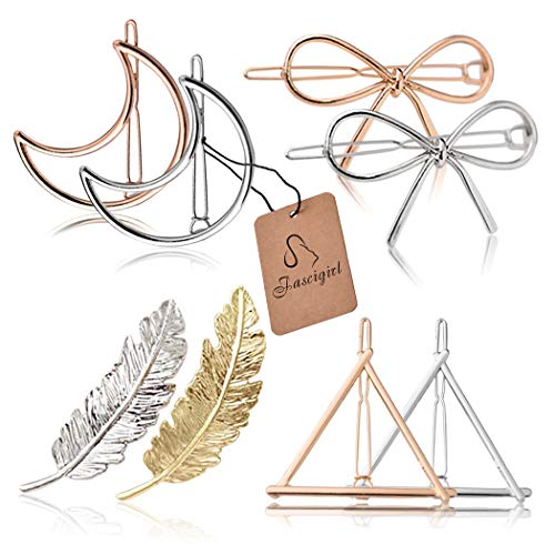 image for Fascigirl Hair Clip for Women 8 Pcs Hair Barrettes Hair Pins Moon Tria