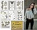 Terra Tattoos Black Mehndi Inspired Temporary Tattoos 75+ Henna Designs Flowers, Butterfly, Bows Waterproof Nontoxic Long Lasting Perfect for Beach, Festivals, & more!