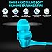 AFUNTA Earbud Headphone, Stereo in-Ear Earphone 3.5mm with Microphone Clear Sound Noise Isolating Ergonomic Comfort Fit Compatible Cell Phone iPhone Samsung Sony iPad Laptop PC - Blue