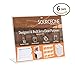 SOURCEONE.ORG 11 x 8.5 Slant Back Clear Acrylic Sign Holder Premium Landscape Ad Frame