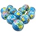 MiMiLive Globe Stress Balls 1 Dozen Earth Foam Squeeze Balls with World Map 2.5 Inch World Stress Ball Earth Stress Relief for Class/Pressure Relief/Party Favor(Globe)