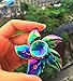 Fidget Spinner Rainbow Flower Bauhinia, Finger Gyro Floral Star, Metal Hand Spinning Toy EDC, ADD, ADHD, Anxiety, Focus, Stress Reducer and Time Killer, Great Gift, Perfect for Girl (Multi-Color)