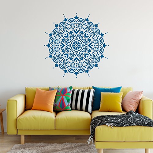 Paradise Mandala Stencil Template for Walls and Crafts - Reusable Stencils for Painting in Small & Large Sizes