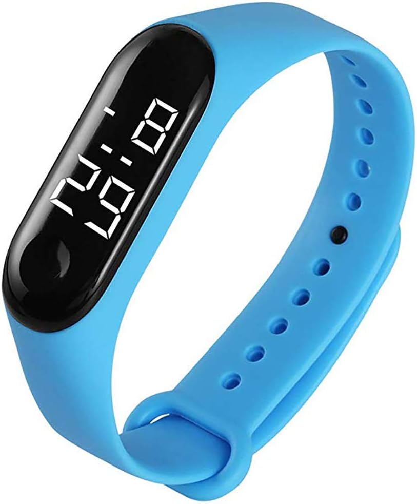 Kids Digital Watch Silicone Band Waterproof Wristwatches for Children Toddler Toy Touch LED Screen Watches for Boys Girls Little Child