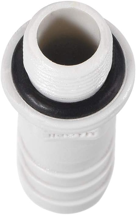 sourcing map PVC Barb Hose Fitting Connector Adapter 10mm or 25/64" Barbed x 1/8NPT Male Pipe 2pcs, Grey, 25/64" x 1/8NPT - Image 5