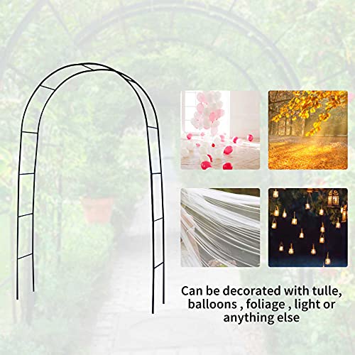 Rosenbogen, 240x133x38cm, Metall Pergola, Torbogen Rankgitter Gartenbogen Rankhilfe Rankgestell Rosengitter Rankhilfe… – Bild 3