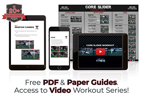 Multi-Pack-Core-Sliders-Sliders-Fitness-2-Pack-Includes-1-Black-Set-and-1-Set-of-Red-Discs-for-Group-Fitness-or-at-Home-Workouts-A-Favourite-of-Personal-Trainers-Fitness-Discs-Sliders-Bulk