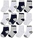 La Volupte Kid Cotton Athletic Sock Boys Girls Baby Toddler Crew Socks 12-Pack