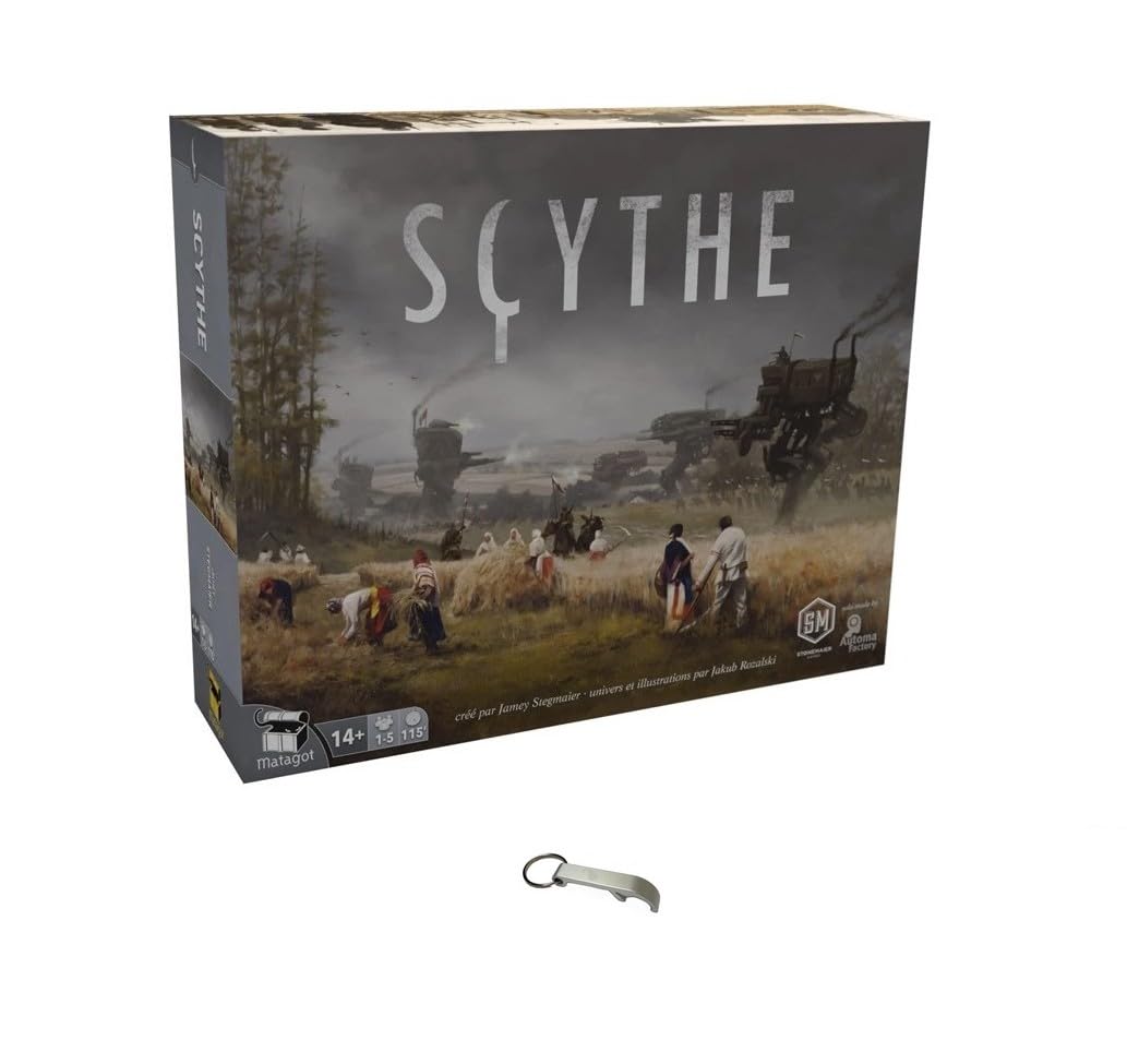 Set Scythe in French Base Game + 1 Modular Board + 1 Blumie Bottle Opener (Base Game + Tray)