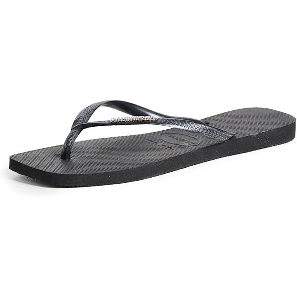 Havaianas Square Logo Metallic - Slippers voor vrouwen - Zwart