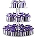 DYCacrlic 3 Tier Cake Cupcakes Stands Display Tree For Baby Family Friends,Cupcake Stand Holder for Parties, Acrylic Wedding Cupcake Tower Stand (Amazing Bubble Rod)